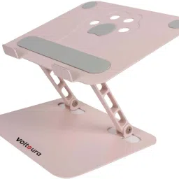 Voltaura Z6 Portable Laptop Stand, Ergonomic Adjustable Laptop Riser, Pink Foldable Z6 Portable Laptop Stand, Ergonomic Adjustable Alloy Laptop Riser Stainless Steel Desk Stand Rotatable Laptop Stand with Adjustable Height Compatible with Universal Laptops-image-45
