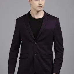 Men Solid Tuxedo Style Casual Blazer-image-57