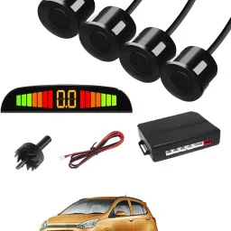 Black 4 Parking Reverse Safety Sensor For Vehicles-124 Universal Reverse Black Parking Sensor With Buzzer And LED Display-124 Parking Sensor-image-72