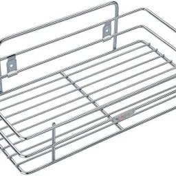 Stainless Steel Multipurpose Wall Mount Single Layer Rack Kitchen Rack Bathroom Stainless Steel Wall Shelf-11
