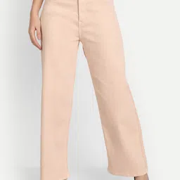 angelfab Women Flared High Rise Beige Jeans-picture-43