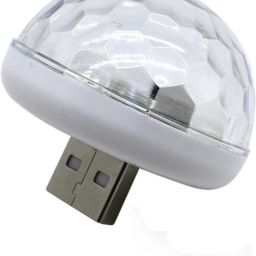 Mini Disco DJ Lamp Light Multi-Color Sound Activated Music Controlled Sensor Lights USB Powered Car Fancy Lights-0