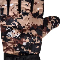 Graphic Print Winter Men Gloves-image-56