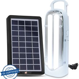 2 Tube Rechargeable Lantern Light with Solar Panel Dual Power Emergency Light 8 hrs Lantern Emergency Light-23