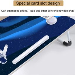 soliam Study Table for Students Foldable, Portable & Lightweight Mini Table For Reading Wood Portable Laptop Table image 4