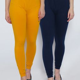 GRACIT Women Pack Of 2 Solid Ankle-Length Leggings-image-14