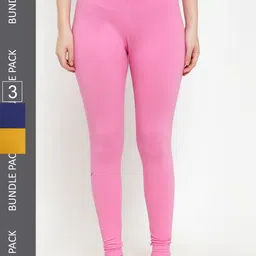 GRACIT Pack Of 3 Ankle Length Leggings-image-58