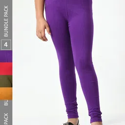 BAESD Pack Of 4 Churidar-Length Leggings-21