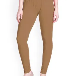 LYRA Women Brown Solid Churidar-Length Leggings-picture-48