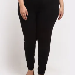 TAG 7 PLUS Women Black Solid Ankle-Length Leggings-image-94