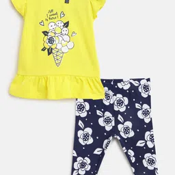 Chicco Infant Girls Printed Top With Leggings-image-87