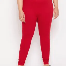 CLORA CREATION PLUS Women Cotton Churidar-Length Leggings-image-52