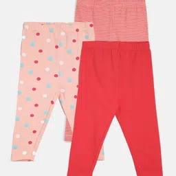 MINI KLUB Infants Girls Pack Of 3 Mid-Rise Leggings-picture-43