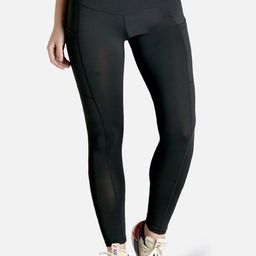 MAKCLAN Women Black Solid Sports Tights-image-10