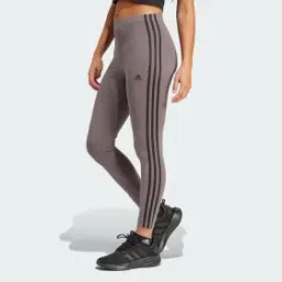 adidas essentials 3-stripes high-waisted single jersey leggings women training women training-picture-0