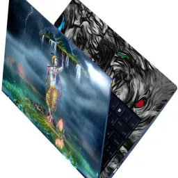 Flipkart SmartBuy Full Body Laptop Skin Sticker - Lord Krishna Govardhan Parvat Self Adhesive Vinyl Laptop Decal 15.6-image-57