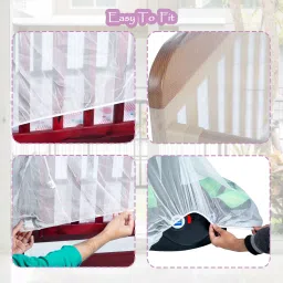 meemee Polyester Kids Washable Multipurpose Breathable Mosquito Net image 5