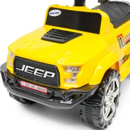 Dstar Jeep4x4 Ride on Jeep for Kids |Music & Horn| Backrest Storage & Big Wheels Jeep Non Battery Operated Ride On-11