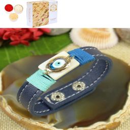 Designer PRK25-012-Mother of Pearl With Evil Eye Band Premium Rakhi with Soan Papdi 200g Mauli Thread Rakhi Set-image-25