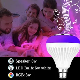 WunderVoX Smart Speaker LED Music Light Bulb Lamp with Remote Control -V4 Smart Bulb image 4