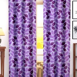210 cm (7 ft) Polyester Semi Transparent Door Curtain (Pack Of 2)-44
