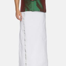 WHITE HEART Solid Men Dhoti-image-11