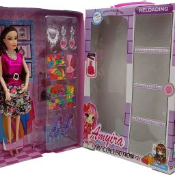 Pretty Stylish/Fashion/Doll Set with Foldable H&L with Accessories Girl's Gift-17