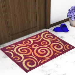 athom living Multicolor Abstract Nylon 14x22 Inches AntiSkid Door Mat-picture-8