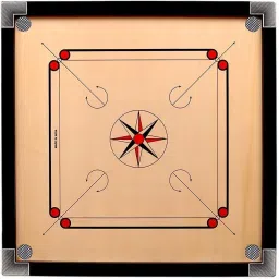 ymd Matte large Carrom Board With 2 in 1 Ludo 81 cm Carrom Board image 2