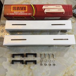 Heavy Duty & Export Quality Metal Floor Stand For Split AC Outdoor Unit 50 cm x 8 cm Shelf Bracket-15