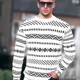 Men Printed Round Neck Cotton Blend White T-Shirt-image-92