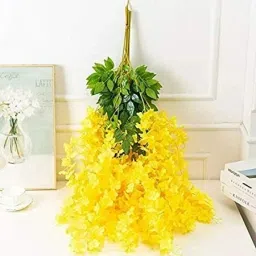 Yellow Westeria Artificial Flower-30