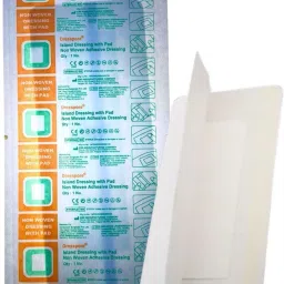 Non-Woven Sterile Adhesive Dressing Pad,(Size-10 X 25cm) pack of-3 Foams Medical Dressing-image-39