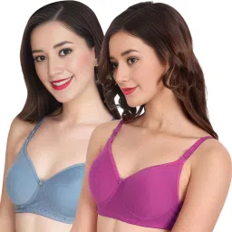Pack of 2 Women Full Coverage Lightly Padded Bra-image-4