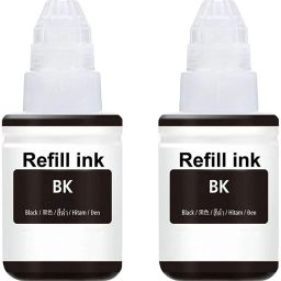 canoff Ink GI 790 Compatible For Canon G1000 G1010 G2000 G2010 G3000 G3010 G4000 G4010 Black - Twin Pack Ink Bottle-picture-35