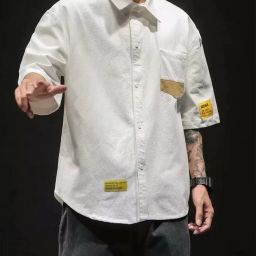 Men Oversized Fit Solid Casual Shirt-image-66