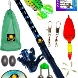 Fish rod rell oll combo set 210 cm 7 fet fising rod 10 kg load capacity of fising rod Multicolor Fishing Rod-picture-8