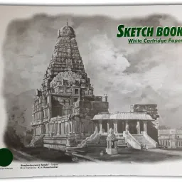 Sketch Book A3 Size - 30 Sheets - Spiral Bound - 140 GSM Natural Cartridge Paper Sketch Pad-5