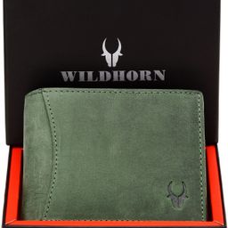 wildhorn Men Casual Green Genuine Leather Wallet-picture-22