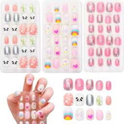 Cute Cartoon False Nail Press for Little Girls Art Fun-image-12