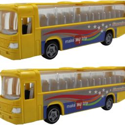 Medium size pull back plastic limousine bus toy for kids-36