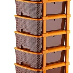 6 Plastic Modular Drawer System for Home, Office, Hospital PP Collapsible Wardrobe-image-16