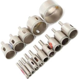 15PCS Useful Diamond Coated Drill Bits Set Tile Marble Glass Ceramic Hole Saw 6mm-50mm Tile Glass Brick Wall Wood Hole Opener-image-75