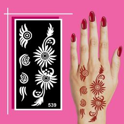 Fun and Engaging Mehndi Stencil Art Sheets for Kids and Adults-11