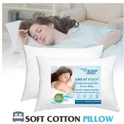 PACK OF 2 RELIANCE FIBRE INSIDE Polyester Fibre Solid Sleeping Pillow Pack of 2-image-47