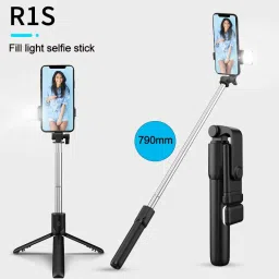 BUFONA Mobiles Video Stand Bluetooth Selfie Sticks with Remote&Selfie Light Tripod Tripod, Tripod Kit, Monopod, Monopod Kit, Tripod Clamp image 3
