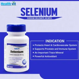 healthvit Selenium 40 mcg For Immune System Support- 60 Capsules image 5