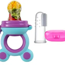 BPA-Free Silicone Food Nibbler feeder with silicon brush Feeder-20