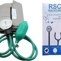 rsc healthcare Rsc-102 Aneroid Sphygmomanometer Dial Bp Monitor With Black Dual Head Aluminum Stethoscope For All Stethoscope Cardiology Stethoscope (Dual Side Chest Piece) Dual Head Stethoscope Dial Type Pressure Guard Sphygmomanometer Aneroid Bp Monitor ( Made In India ) 6 Month Warranty Bp Monitor-image-14
