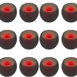 BBS TECH Red 18 pcs Eds Rubber earphone tips replacement headphone ear cushion ear buds for bluetooth earphones, Eartips Silicone replacement In The Ear Headphone Cushion-picture-14